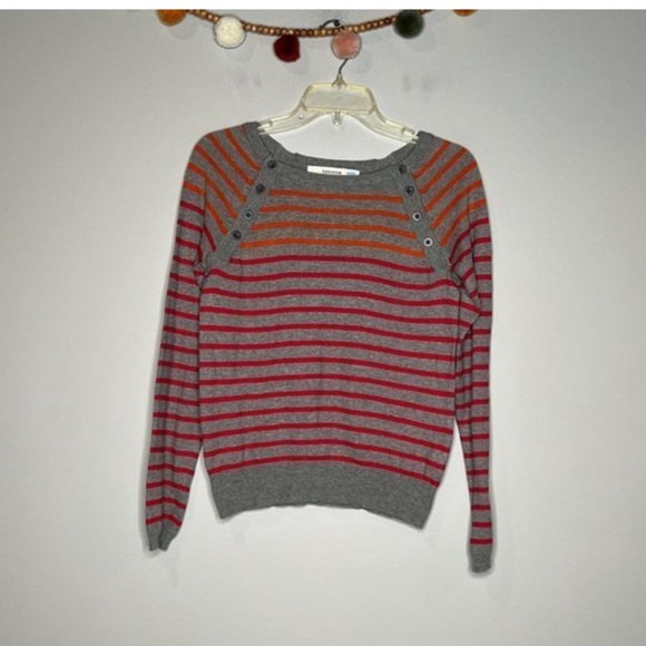 Anthropologie Striped Sparrow Sweater women's medium - Picture 2 of 6